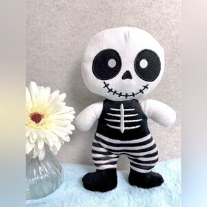 Skeleton Plush Toy - Black and White